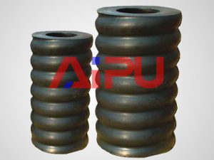 Rubber spring for shale shakers