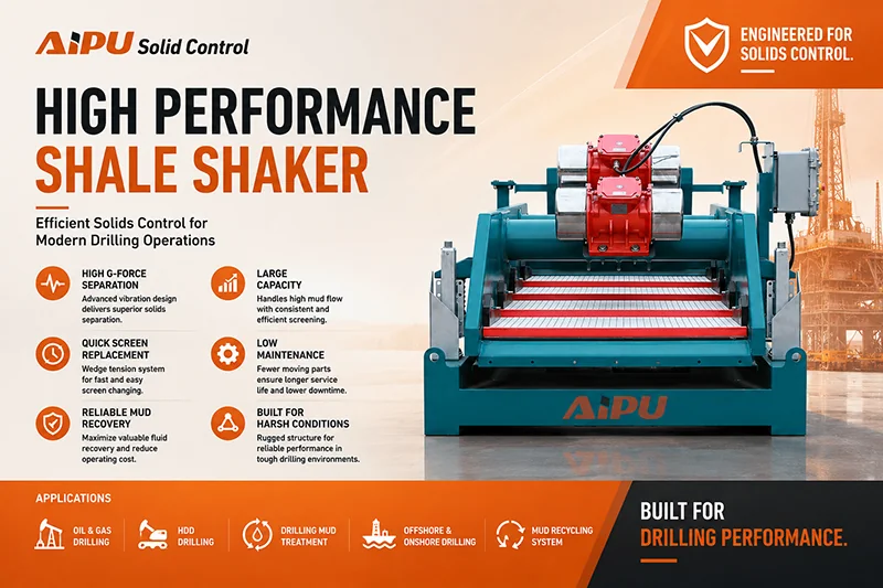 Shale Shaker Equipment Design and Working Principle_AiPu Solids Control